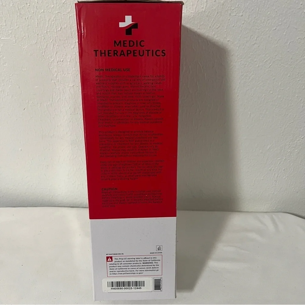 Medic Therapeutics Ultra Grip Grab Bar Sturdy Bathroom Bedroom Etc